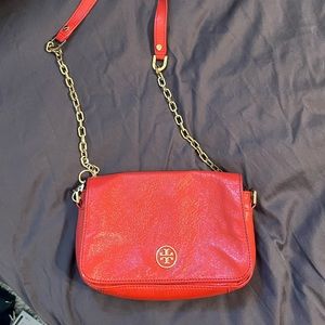 Tory Burch red crossbody purse